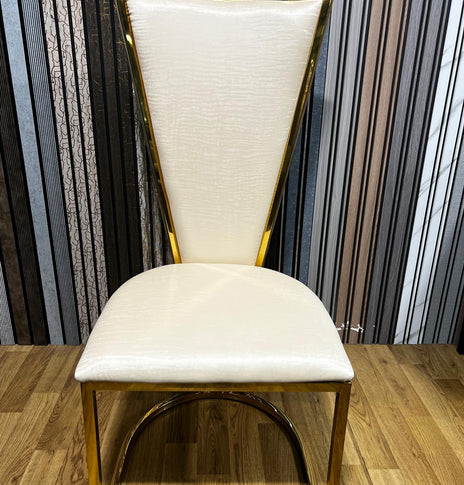 Dragon Dining Chairs With Option Of Gold Or Silver Frame