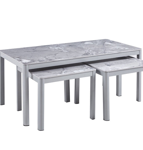 7 Star Furniture Sintered Ceramaic Stone Black, Grey or White Coffee Table, Nest Table with Optional  Side Tables