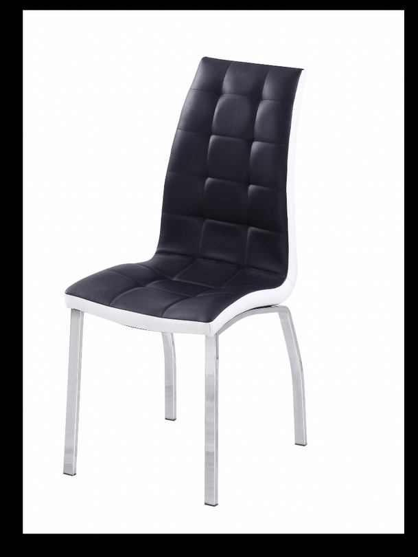 7STAR Happy Dining chairs Faux Leather with Foam Padded chrome frame Furniture Sales