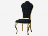 Belvedare Set of 4Pc Dining chairs Regal Shall Back With Option of Gold or Silver Frame