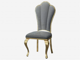 Belvedare Set of 4Pc Dining chairs Regal Shall Back With Option of Gold or Silver Frame