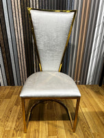 Dragon Dining Chairs With Option Of Gold Or Silver Frame