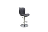 Aryan Faux Leather/ Plush Velvet Bar Stools Adjustable Swivel Dining Island Counter Bar Chair