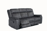 SOFÁ RECLINABLE 7STAR 3+2 MANUAL DISPONIBLE EN GRIS OSCURO Y GRIS CLARO