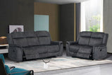 SOFÁ RECLINABLE 7STAR 3+2 MANUAL DISPONIBLE EN GRIS OSCURO Y GRIS CLARO