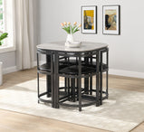 Ace Modern Space Saving  4 Seater Compact Dining Set