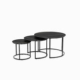 Clark Modern Nesting Coffee Table Set – Stone Top