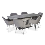 7star Hilton High Gloss Grey Italian Matching pedestal Coffee table, Side table, TV unit & 2 Door Cabinet