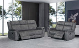 SOFÁ RECLINABLE 7STAR 3+2 MANUAL DISPONIBLE EN GRIS OSCURO Y GRIS CLARO