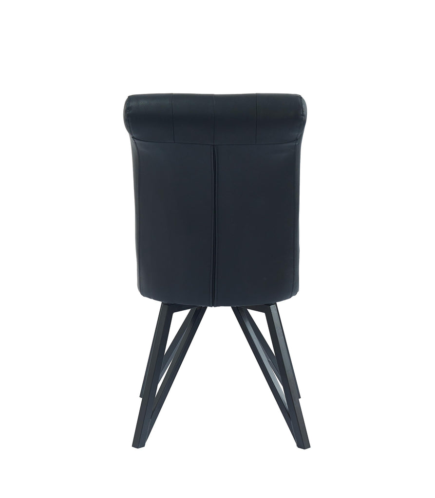 Set Of Roxy Plush Velvet Swivel Armchair, Dining Chair with 360