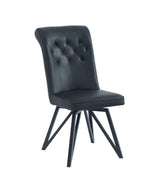 Set Of 4 Roxy Plush Velvet Swivel Armchair, Dining Chair with 360° Swivel Function, Sturdy Metal Legs, Ideal Kitchen, Living Room & Office