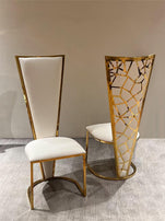 Dragon Dining Chairs With Option Of Gold Or Silver Frame