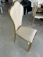 Belvedare Set of 4Pc Dining chairs Regal Shall Back With Option of Gold or Silver Frame