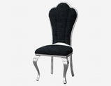 Belvedare Set of 4Pc Dining chairs Regal Shall Back With Option of Gold or Silver Frame