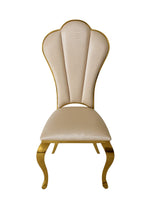 Belvedare Set of 4Pc Dining chairs Regal Shall Back With Option of Gold or Silver Frame