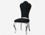Belvedare Set of 4Pc Dining chairs Regal Shall Back With Option of Gold or Silver Frame