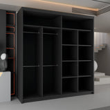 California Sliding Door Wardrobe – Curved Mirror