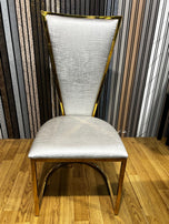 Dragon Dining Chairs With Option Of Gold Or Silver Frame