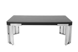 7 Star Furniture Daisy Sintered Ceramic Stone Black, Grey or White Dining Table with Optional Gold Or Silver Frame