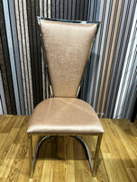 Dragon Dining Chairs With Option Of Gold Or Silver Frame