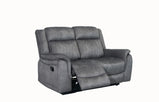 SOFÁ RECLINABLE 7STAR 3+2 MANUAL DISPONIBLE EN GRIS OSCURO Y GRIS CLARO