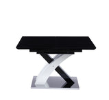 7 Star Stello Sintered Ceramaic Stone Or Glass Extending Dining Table In Black, Grey or White