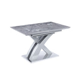 7 Star Stello Sintered Ceramaic Stone Or Glass Extending Dining Table In Black, Grey or White