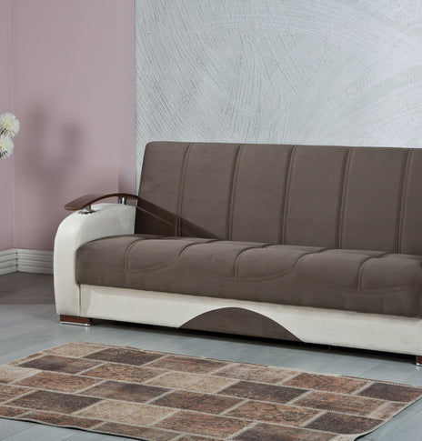 7star shelly sofa bed in Black/grey or brown/cream 3 seater fabric Sofabed 100% made in turkey with 2 free cushions