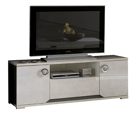 7star Mistral High Gloss Ivory Italian Matching Coffee table, Side table, TV unit & 2 Door Cabinet