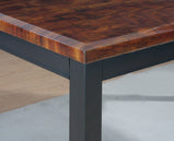 RUBY high gloss marble effect DINING TABLE in charcoal BLACK, BROWN, GREY and wenge