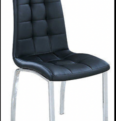 7STAR Happy Dining sillas de piel sintética con marco de cromo acolchado de espuma Venta de muebles