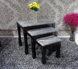 Marble Effect Gloss Finish Nest of Sets Table in different colours and designs