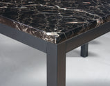 RUBY high gloss marble effect DINING TABLE in charcoal BLACK, BROWN, GREY and wenge